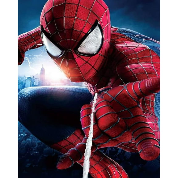 DIY 5D Diamond Painting by Number Kits for Adults and Kids Spiderman  Painting Cross Stitch Full Drill Crystal Rhinestone Embroidery Pictures Arts Craft for Home Wall Decor Gift