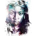 thumbnail image 1 of DIY 5D Diamond Painting By Number Kits Full Round Drill The Walking Dead Michonne Art Rhinestone Embroidery Cross Stitch Craft for Home Wall Decoration, 1 of 5