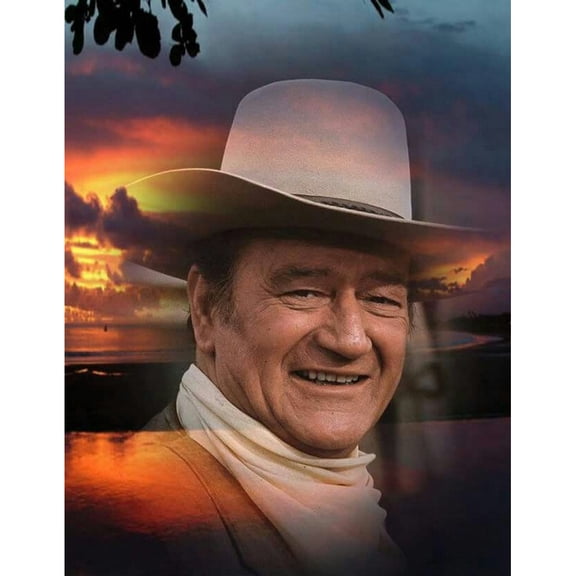 DIY 5D Diamond Painting By Number Kits Full Round Drill Western Cowboy John Wayne Art Rhinestone Embroidery Cross Stitch Craft for Home Wall Decoration