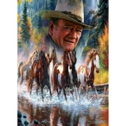 DIY 5D Diamond Painting By Number Kits Full Round Drill Western Cowboy John Wayne Art Rhinestone Embroidery Cross Stitch Craft for Home Wall Decoration