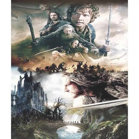 DIY 5D Full Round Drill Diamond Painting By Number Kits The Lord of The Rings Rhinestone Embroidery Cross Stitch Art Craft Home Wall Decoration