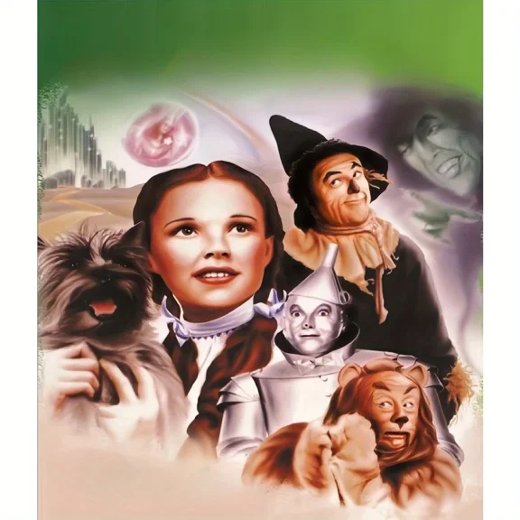 DIY 5D Full Round Drill Diamond Painting By Number Kits The Wizard of Oz Rhinestone Embroidery Cross Stitch Art Craft Home Wall Decoration