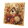 thumbnail image 1 of DIY 5D Gem Art Kit Autumn Bead Art Craft – 7.87" Square Canvas with Harvest Design for Adults Relaxing Hobby & Home Wall Decor, 1 of 3