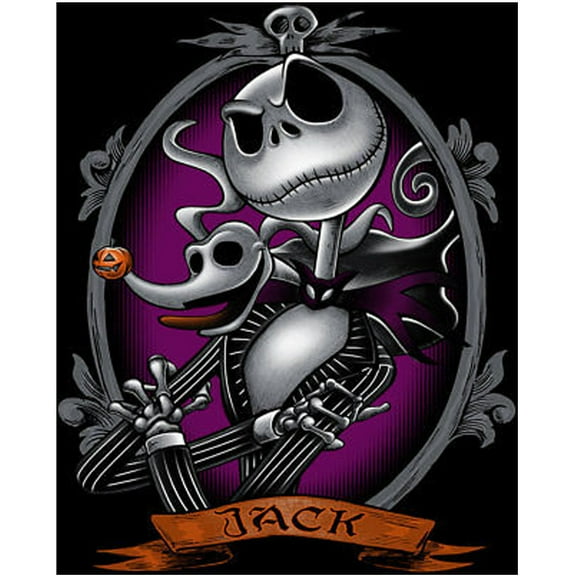 DIY 5D Jack Skellington Diamond Art Painting Kits for Adults,Anime Cartoon Round Full Drill Crystal Rhinestone Embroidery Cross Stitch Arts Craft Canvas for Home Wall Decorï¼12"x 16"