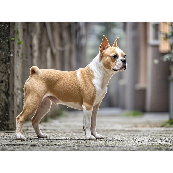 DIY 5D Round Full Drill Diamond Dot Gem Art Kits,Cream colored French Bulldog, Art for Home Wall Decor ,Diamond painting handmade for Beginnersanimal Crystal Gem Art Diamond Painting (16x12 inch)