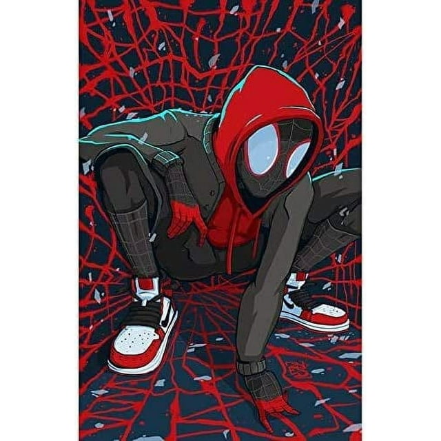 DIY 5D Spiderman Diamond Painting by Number Kits,Crystal Rhinestone ...