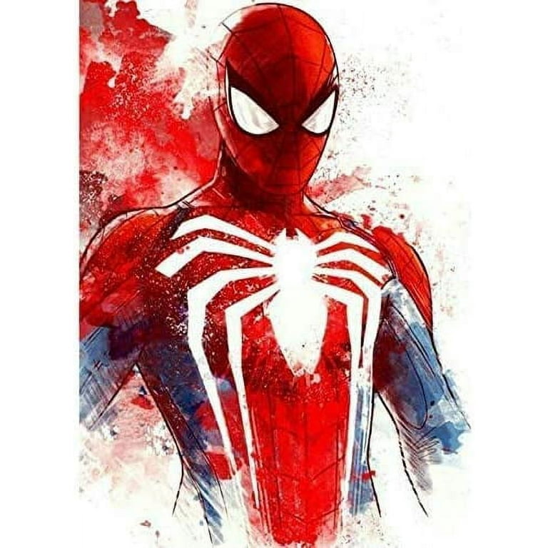 DIY 5D Spiderman Diamond Painting by Number Kits,Crystal Rhinestone Diamond  Embroidery Paintings Pictures Arts Craft for Home Wall Decor (Spiderman 12  X 16 Inch) : : Home & Kitchen