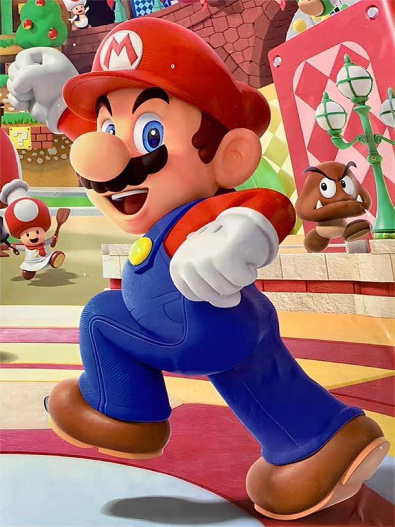 DIY 5D Super Mario Diamond Painting Kits for Adults, Diamond Art for Beginner，Cartoon Diamond