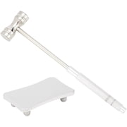 DIY 6.3x1.3 Inch Mini Steel Hammer Jewelry Hammer Dual Head Hammer with 1.6x2.4 Inch Steel Plate Jewelry Mallet Hammers for Jewelry Metal Stamping Watch Link Remover Tool DIY