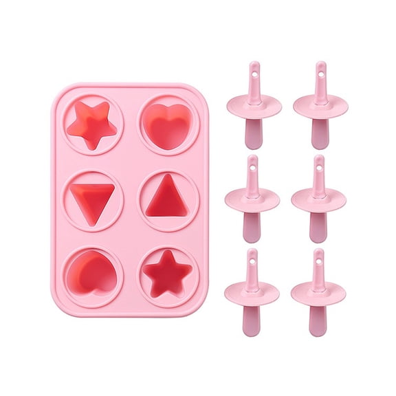 DIY 6-Piece Silicone Popsicle Mold Set - Create Healthy Frozen Treats at Home