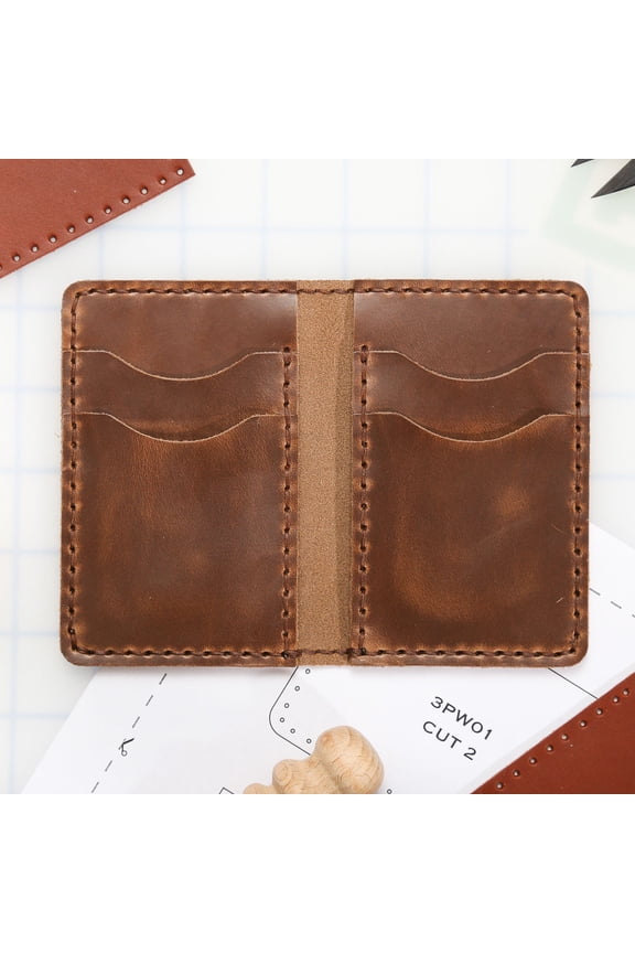 DIY 6-Pocket Vertical Wallet Leather Kit