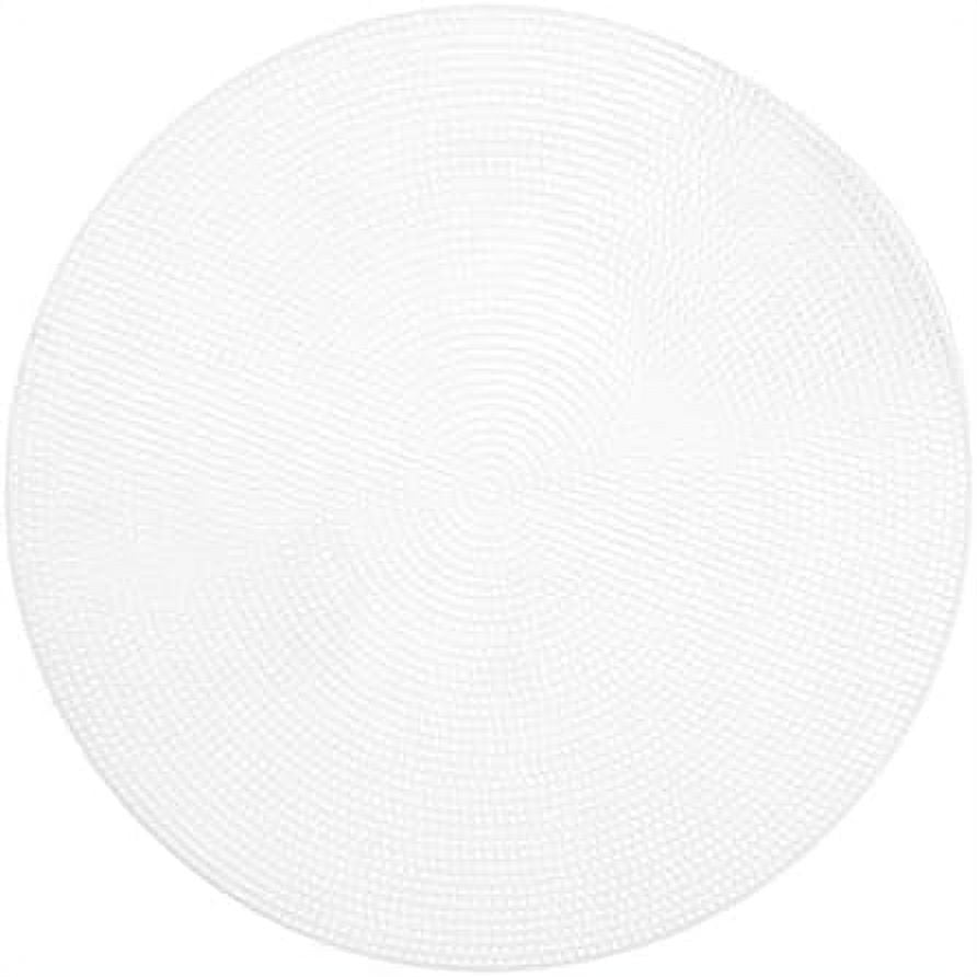 DIY 7 Count Plastic Stitching Canvas, 9" Round, White