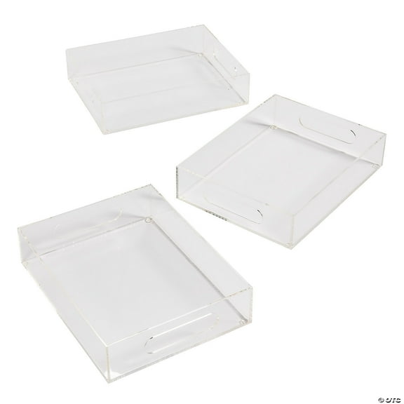 DIY Acrylic Craft Trays - 3 Pieces