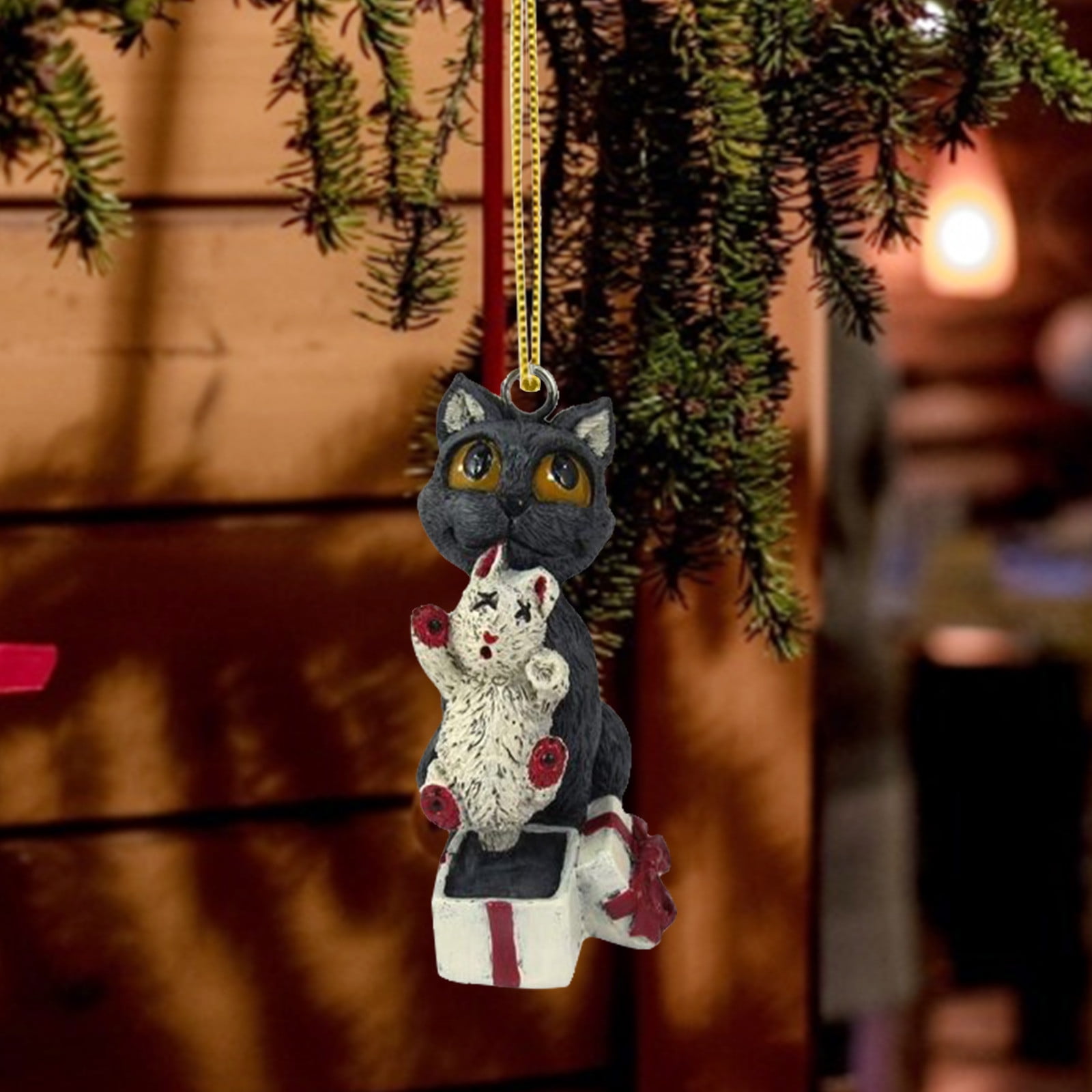 DIY Acrylic Flat Ornament For Christmas Tree Decoration Car Rearview