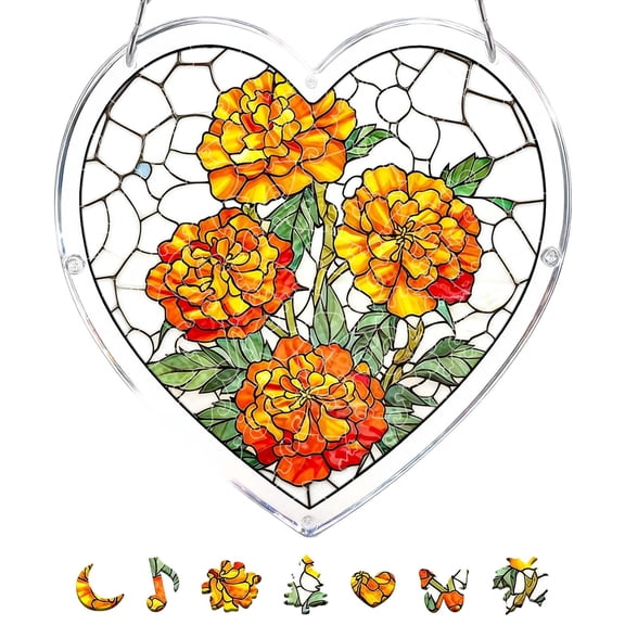 DIY Acrylic Puzzle Window – Floral Theme – Create A Dreamy Light And Shadow For Your Home (20cm/7.4inch)