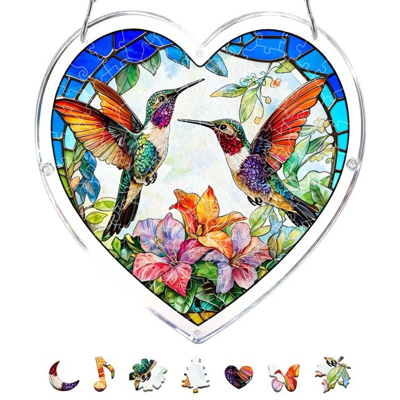 DIY Acrylic Puzzle Window – & Theme – Create A Dreamy Light And Shadow For Your Home (20cm/7.4inch) Hangs Home Decor