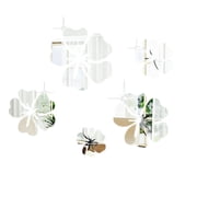 DIY Acrylic Wall Sticker 3d Mirror Art Flower Removable Wall Decoration