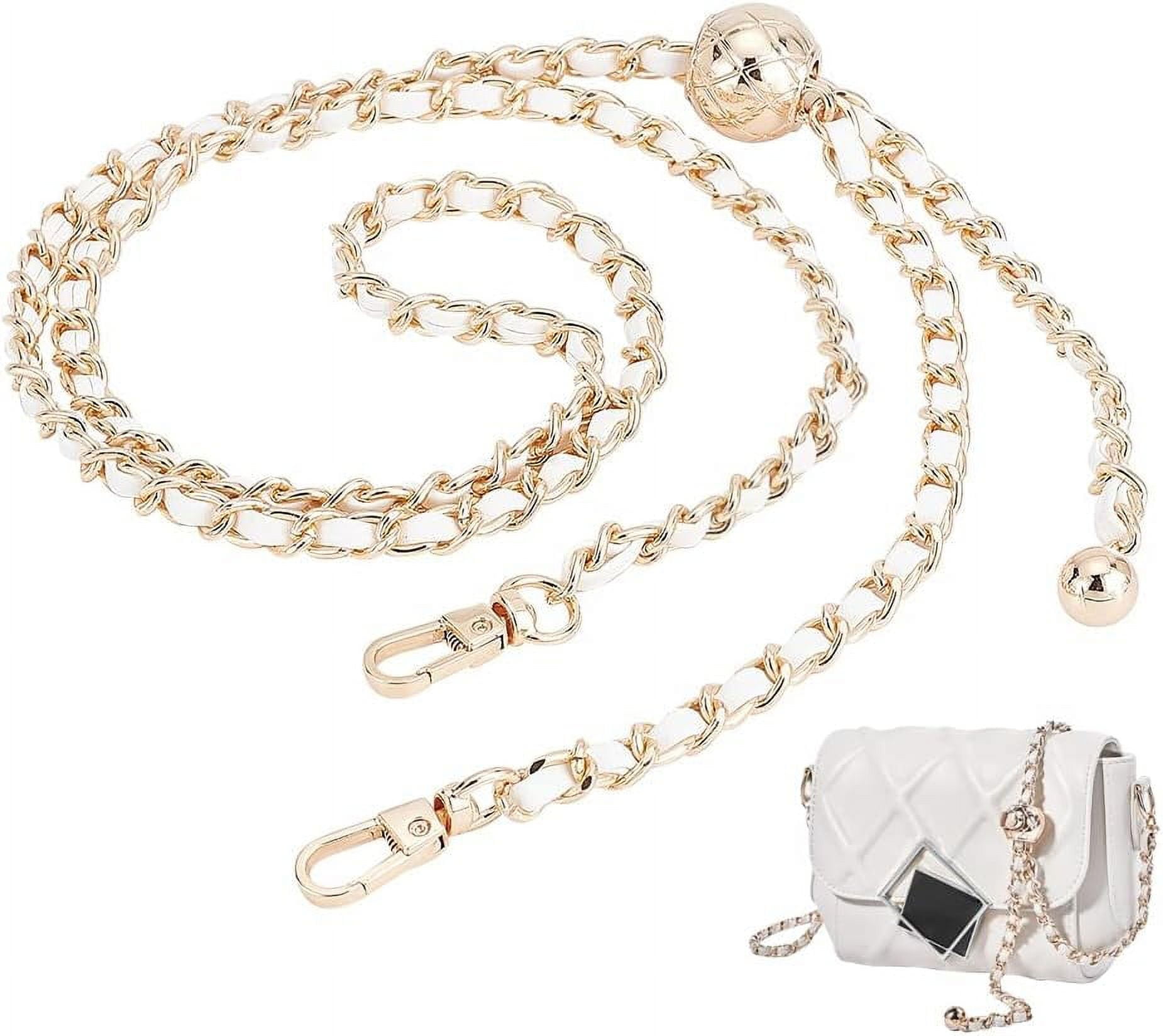 DIY Adjustable Purse Chain Strap 38-45 Inch Thin Leather Crossbody ...