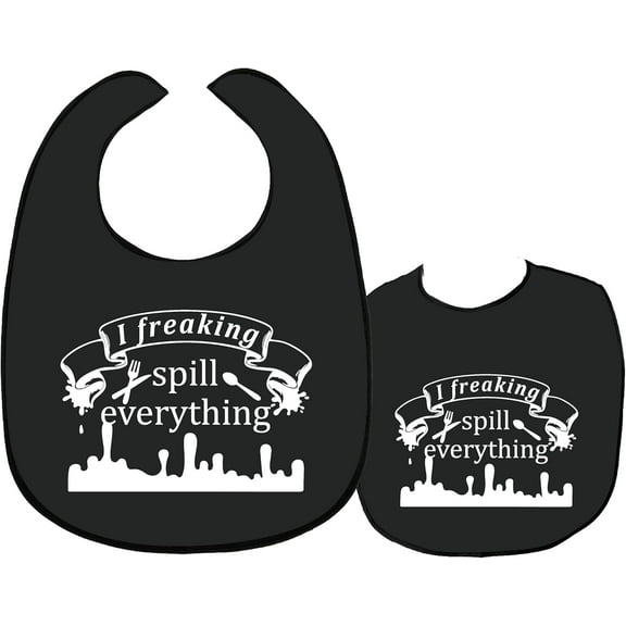 DIY Adult Bibs for Eating Waterproof Washable Clothing Protectors Canvas Reusable Dining Brown for Elderly Women DIY