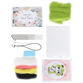DIY Animal Plush Doll Needle Felting Kit Beginners Wool Craft Kit Starter Set Little Dinosaur (10 inches / 25.4 cm)