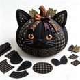 thumbnail image 1 of DIY Animal Pumpkin Sewing Kit, Cute Woodland Friends Fabric Craft Set, Pre-Cut Patchwork Sewing Project, Handmade Autumn Harvest Decoration For Home Display, 1 of 7