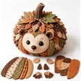 thumbnail image 1 of DIY Animal Pumpkin Sewing Kit, Cute Woodland Friends Fabric Craft Set, Pre-Cut Patchwork Sewing Project, Handmade Autumn Harvest Decoration For Home Display, 1 of 7