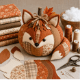 thumbnail image 1 of DIY Animal Pumpkin Sewing Kit, Woodland Animal Fabric Pumpkin Craft Supplies, Creative Indoor Fall Home Decoration Fox, 1 of 5