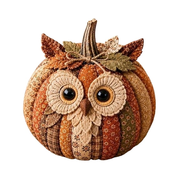 DIY Animal Themed Pumpkin Sewing Craft Kit Fall Harvest Handmade Tabletop Ornament Making Set for Home Mantel Shelf Halloween Party Craft Supplies