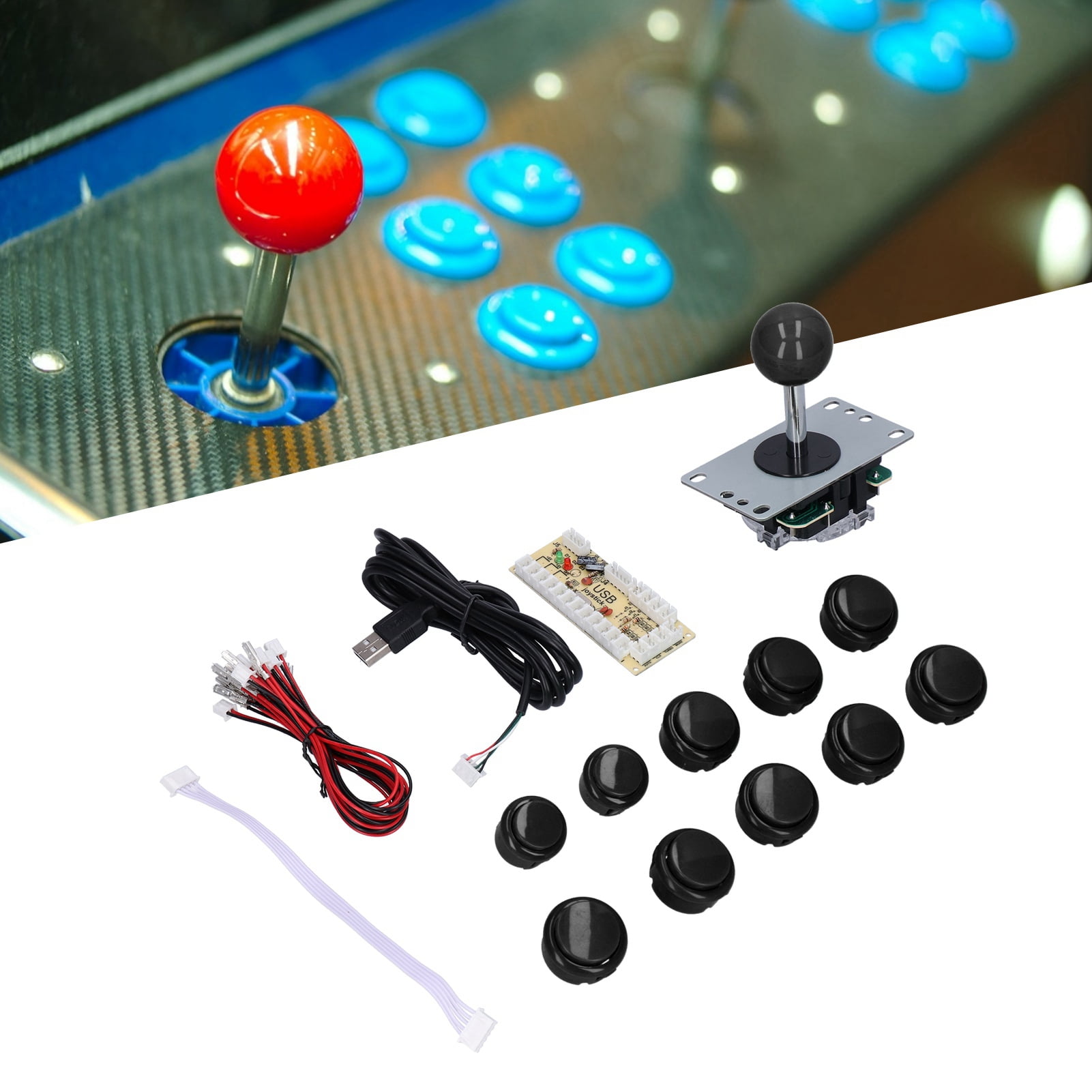 DIY Arcade Game Joystick Kits, Delay USB Encoder To PC Games Joystick