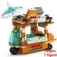 thumbnail image 1 of DIY Architecture Ice Cream Car Store Street View Food Building Blocks Kit Girls Bricks Classic Movie Model Kid Toys For Children, 1 of 9
