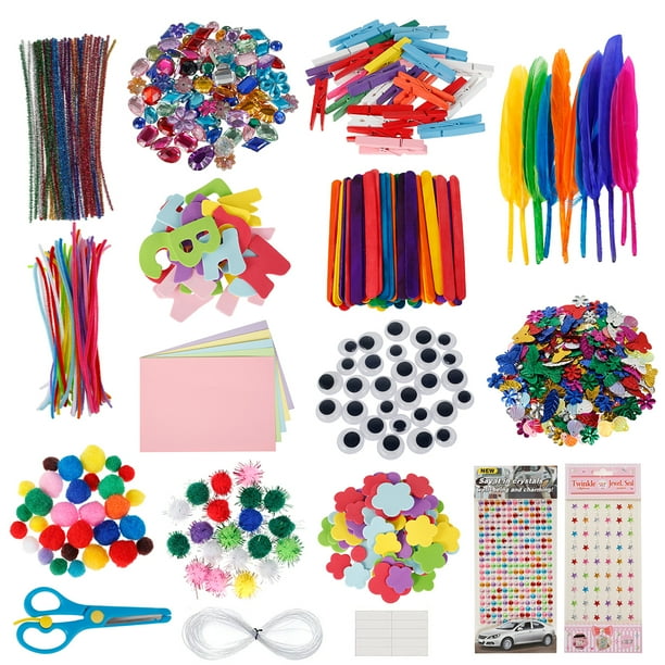DIY Art Craft Sets Craft Supplies Kits for Kids Toddlers Children Craft Set Creative Craft Supplies for School Projects DIY Activities Crafts and Party Supplies Colorful Walmart Business Supplies