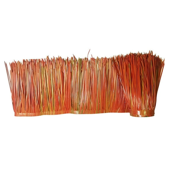 DIY Artificial Palm Thatch Roll PE Synthetic Material Artificial Thatch Roofing 100x50cm Accessory Outdoor Multipurpose Decoration Reusable Style D