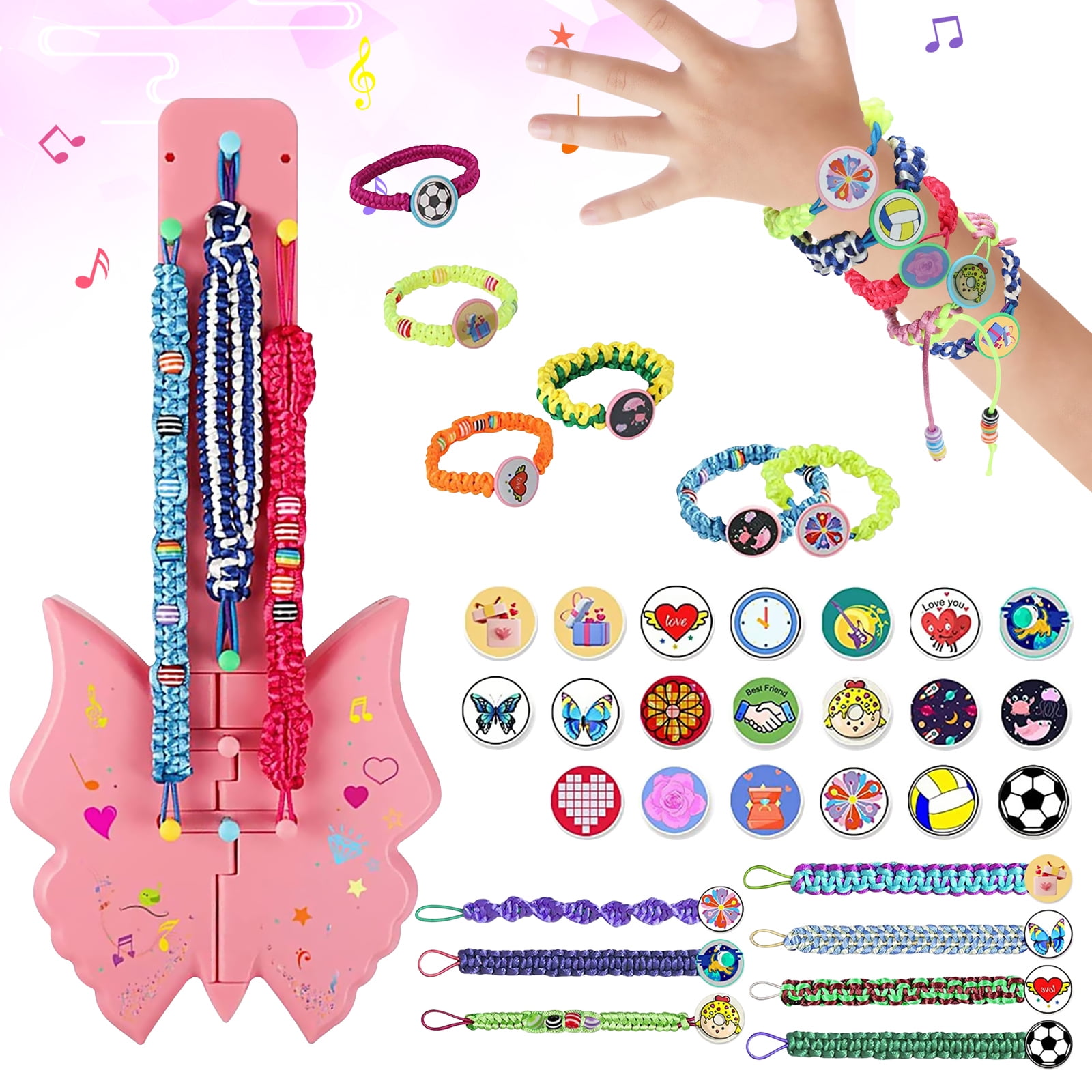  Arts and Crafts for Kids Ages 8-12,Friendship Bracelet Making  Kit for Girl,Kids Jewelry Making Kit with 28 Pre-Cut Threads,Christmas  Birthday Gifts for Ages 6 7 8 9 10 11 12 Year