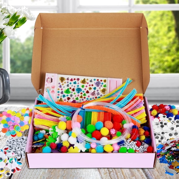 DIY Arts and Crafts Supplies Kit Educational Handmade Creative Material Set For Kids (asshown )