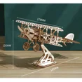 thumbnail image 1 of DIY Assemble Wooden Airplane Puzzles Toys Building Blocks Set Retro Mechanical 3D WW2 Plane for Children Adults Desk Models Gift, 1 of 15