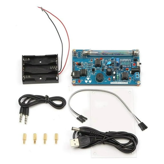 DIY Assembled Geiger Counters Kit Geiger Counter Module Nuclear Radiation Detector,1 * Assembled Radiation Detector System