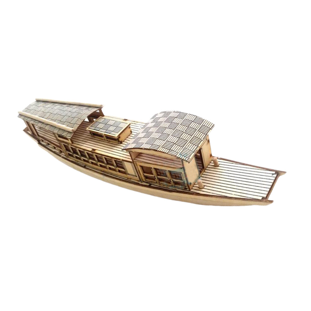 DIY Assembling Boat Wooden Boat Model Educational Props Handicraft ...