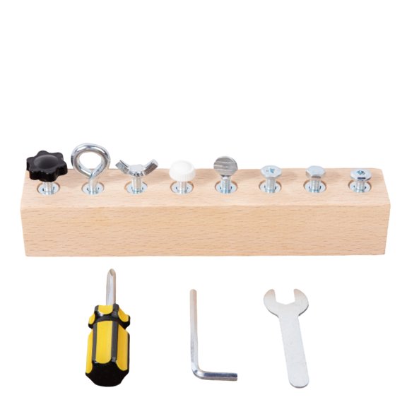 DIY Assembly and Disassembly Puzzle Tool Set Educational Busy Board for Fine Motor Skills, Engineering Concepts, and Mechanical Learning, Interactive STEM Activity Kit