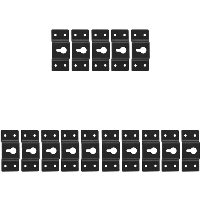 DIY Audio Sound Box Speaker Wall Mount Iron Hook Hanger Plate 15PCS