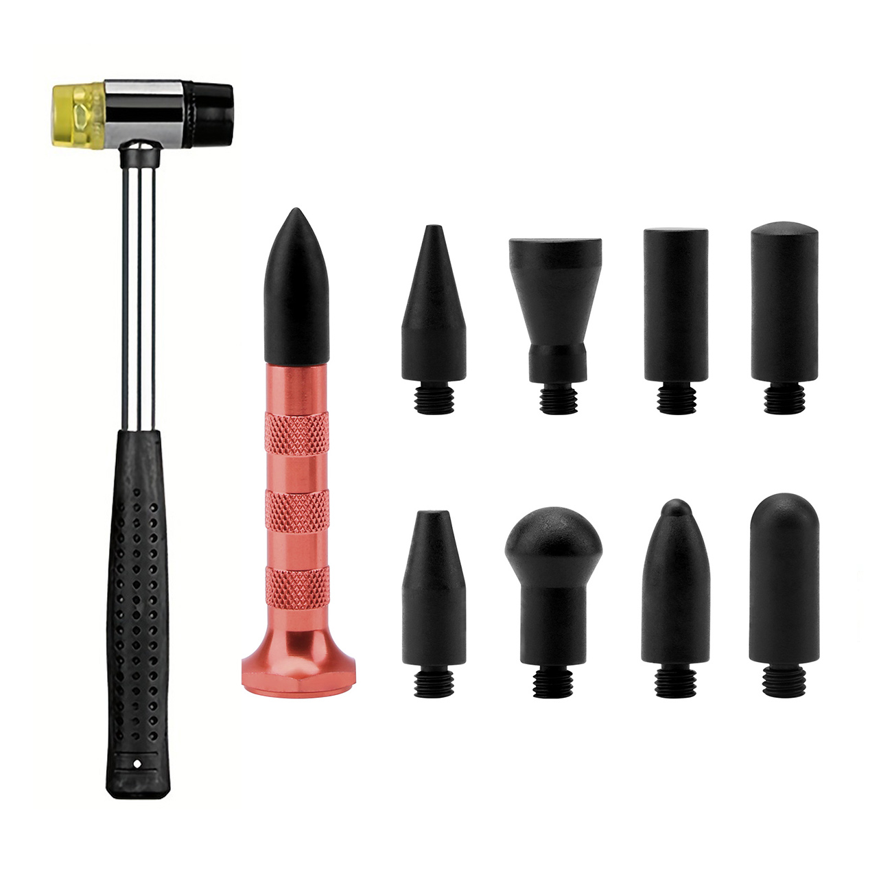 DIY Auto Paintless Dent Repair Kit Dent Hammer Metal Tap Down Pen 9 ...