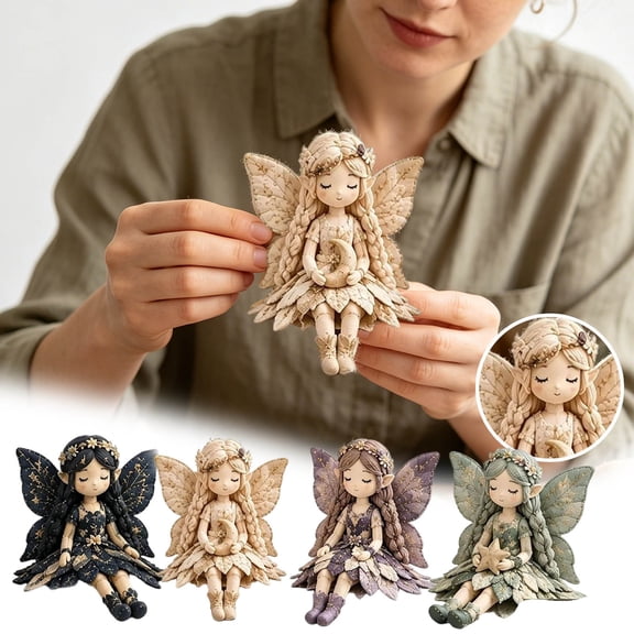 DIY Autumn Fairy Sewing Craft Kit, Patchwork Plush Doll Making Set for Kids and Beginners, Complete with Pre-Cut Fabric, Thread, Needles, Scissors, and Instructions