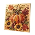 thumbnail image 1 of DIY Autumn Harvest Pumpkin Pearl Diamond Art Kit, 3D Pearl Diamond Art for Adults, Autumn Pearl Painting Kit with Beads and Canvas, Fall Home Wall Decor Craft Gift,G, 1 of 7