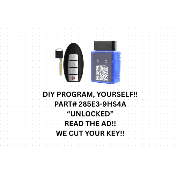 DIY BUNDLE 2016-18 NISSAN ALTIMA, MAXIMA SMART KEY, PROGRAM IT YOURSELF!!