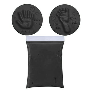  Baby Hand & Foot Casting Kit Set/Dark Wood Frame