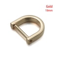 thumbnail image 1 of DIY Bag Strap Accessories Shoulder Webbing Buckle Detachable Open Screw Leather Craft Clasp D Ring Buckle GOLD 19MM, 1 of 1