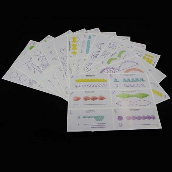 DIY Baking Mold Butter Cream Pastry Making Paper Practice Drawings Icing Piping Board Nozzles