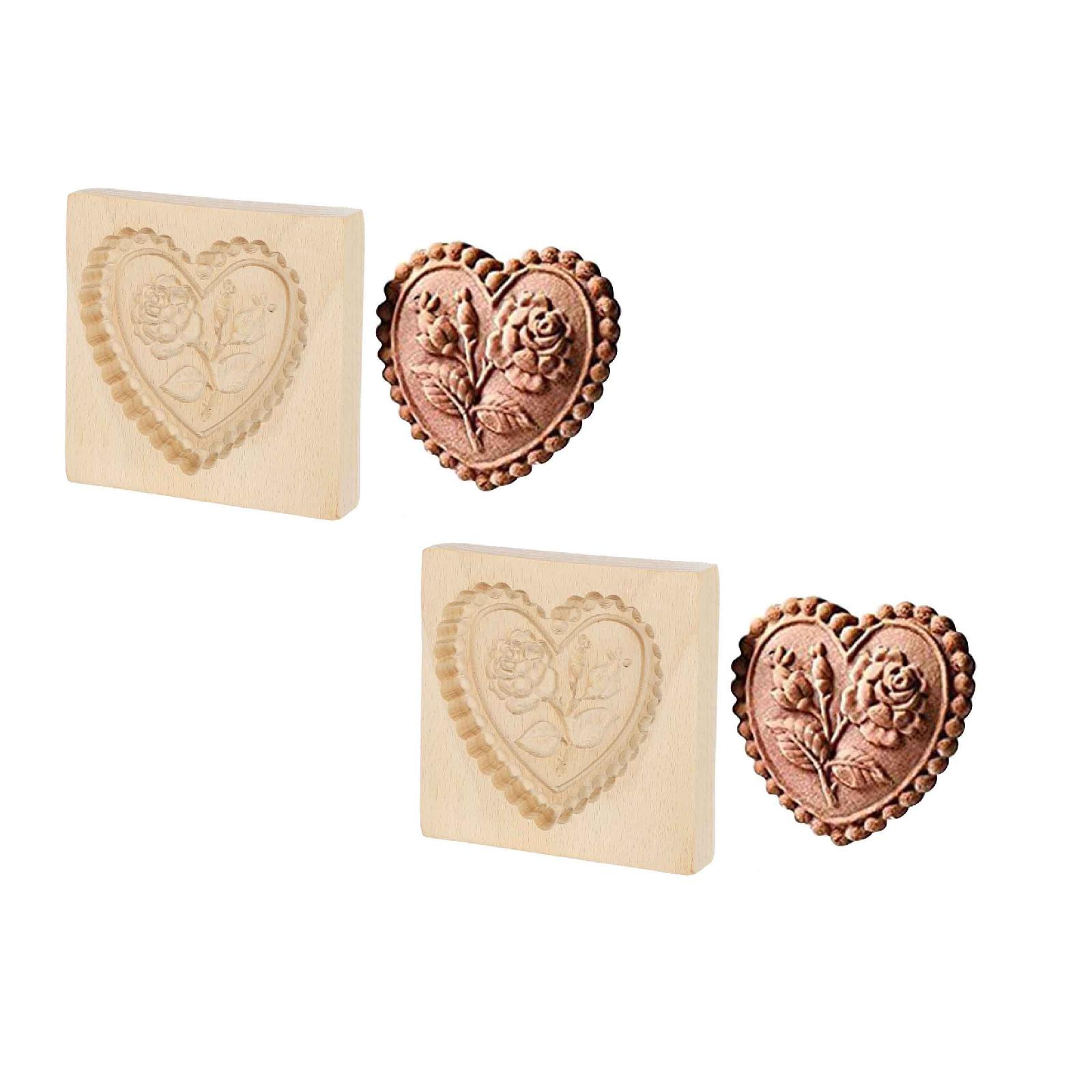 DIY Baking Moulds Wooden Cookie Cookie Moulds Embossing Craft