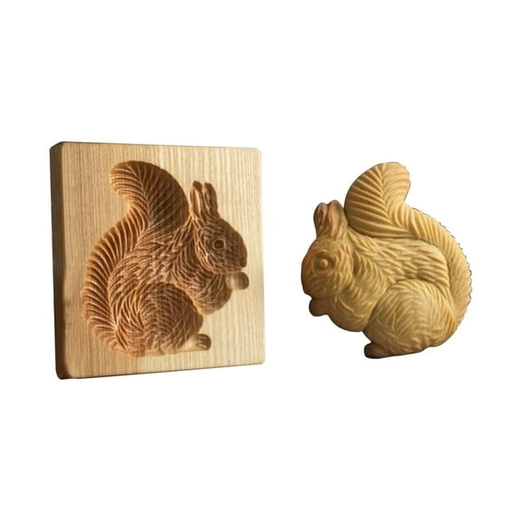 DIY Baking Moulds Wooden Cookie Moulds Embossing Craft Decorative Tools for Holiday Kitchen Use for Christmas and Thanksgiving Baking Projects