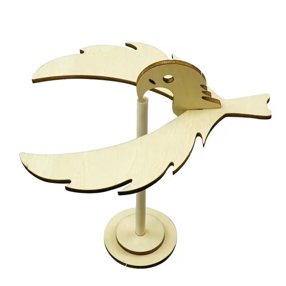 DIY Balancing Bird Model Kit - Engaging Wooden Educational Tool for Physics and STEM Learning