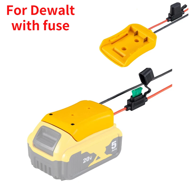 Battery Adapters For Makita/Bosch/Milwaukee/Dewalt/Black&Decker/Ryobi 18V Power Connector DIY Adapter Dock Holder 14 Awg Wires